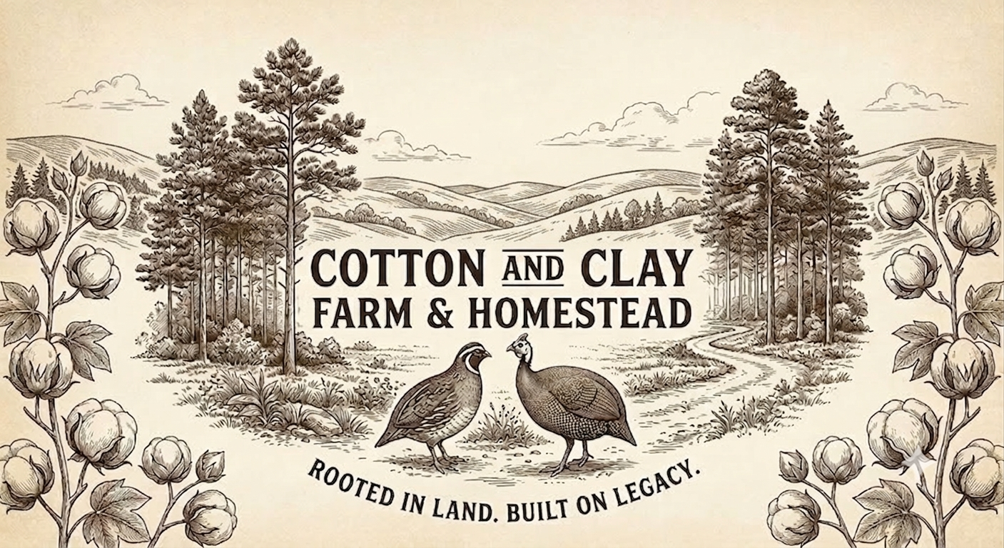 Cotton and Clay Farm and Homestead logo