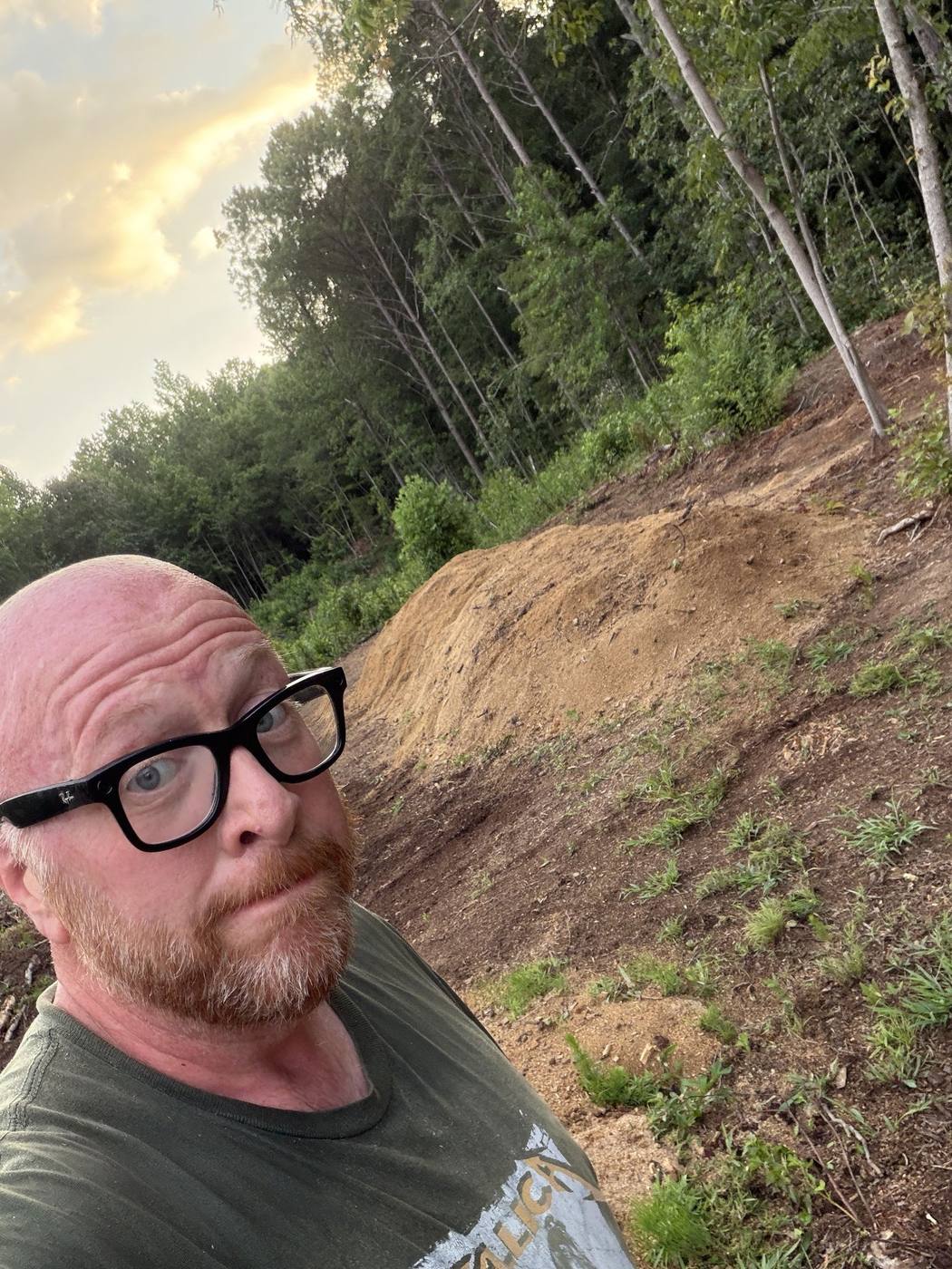 Clearing and grading land for the homestead build